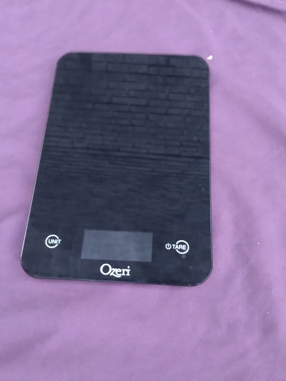 Black Digital Kitchen Scale with Tare & Unit Functions